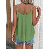 imageATHMILE Womens Tank Tops Sleeveless Summer Top Spaghetti Strap Spring Shirt Loose Fit Beach Vacation 2025 CasualArmy Green