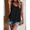 imageATHMILE Womens Tank Tops Sleeveless Summer Top Spaghetti Strap Spring Shirt Loose Fit Beach Vacation 2025 CasualBlack