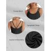 imageATHMILE Womens Tank Tops Sleeveless Summer Top Spaghetti Strap Spring Shirt Loose Fit Beach Vacation 2025 CasualBlack