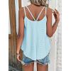 imageATHMILE Womens Tank Tops Sleeveless Summer Top Spaghetti Strap Spring Shirt Loose Fit Beach Vacation 2025 CasualBlue