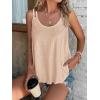 imageATHMILE Womens Tank Tops Sleeveless Summer Top Spaghetti Strap Spring Shirt Loose Fit Beach Vacation 2025 CasualCoral