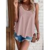 imageATHMILE Womens Tank Tops Sleeveless Summer Top Spaghetti Strap Spring Shirt Loose Fit Beach Vacation 2025 CasualDark Pink