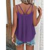 imageATHMILE Womens Tank Tops Sleeveless Summer Top Spaghetti Strap Spring Shirt Loose Fit Beach Vacation 2025 CasualDark Purple