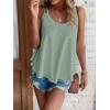 imageATHMILE Womens Tank Tops Sleeveless Summer Top Spaghetti Strap Spring Shirt Loose Fit Beach Vacation 2025 CasualGreen