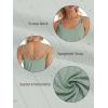 imageATHMILE Womens Tank Tops Sleeveless Summer Top Spaghetti Strap Spring Shirt Loose Fit Beach Vacation 2025 CasualGreen