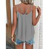 imageATHMILE Womens Tank Tops Sleeveless Summer Top Spaghetti Strap Spring Shirt Loose Fit Beach Vacation 2025 CasualGrey