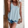 imageATHMILE Womens Tank Tops Sleeveless Summer Top Spaghetti Strap Spring Shirt Loose Fit Beach Vacation 2025 CasualGrey Blue