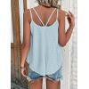 imageATHMILE Womens Tank Tops Sleeveless Summer Top Spaghetti Strap Spring Shirt Loose Fit Beach Vacation 2025 CasualGrey Blue