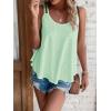 imageATHMILE Womens Tank Tops Sleeveless Summer Top Spaghetti Strap Spring Shirt Loose Fit Beach Vacation 2025 CasualMint Green