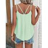 imageATHMILE Womens Tank Tops Sleeveless Summer Top Spaghetti Strap Spring Shirt Loose Fit Beach Vacation 2025 CasualMint Green