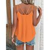 imageATHMILE Womens Tank Tops Sleeveless Summer Top Spaghetti Strap Spring Shirt Loose Fit Beach Vacation 2025 CasualOrange