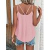 imageATHMILE Womens Tank Tops Sleeveless Summer Top Spaghetti Strap Spring Shirt Loose Fit Beach Vacation 2025 CasualPink