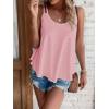 imageATHMILE Womens Tank Tops Sleeveless Summer Top Spaghetti Strap Spring Shirt Loose Fit Beach Vacation 2025 CasualPink