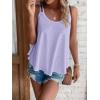 imageATHMILE Womens Tank Tops Sleeveless Summer Top Spaghetti Strap Spring Shirt Loose Fit Beach Vacation 2025 CasualPurple