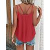 imageATHMILE Womens Tank Tops Sleeveless Summer Top Spaghetti Strap Spring Shirt Loose Fit Beach Vacation 2025 CasualRed