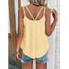 imageATHMILE Womens Tank Tops Sleeveless Summer Top Spaghetti Strap Spring Shirt Loose Fit Beach Vacation 2025 CasualYellow