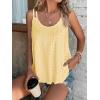 imageATHMILE Womens Tank Tops Sleeveless Summer Top Spaghetti Strap Spring Shirt Loose Fit Beach Vacation 2025 CasualYellow