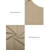 imageATHMILE Womens Tops Ribbed Scoop Neck Knit Slim Fitted Casual Basic Tee Shirts for Women Fashion Trendy 2025Abeige