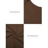 imageATHMILE Womens Tops Ribbed Scoop Neck Knit Slim Fitted Casual Basic Tee Shirts for Women Fashion Trendy 2025Abrown