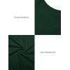 imageATHMILE Womens Tops Ribbed Scoop Neck Knit Slim Fitted Casual Basic Tee Shirts for Women Fashion Trendy 2025Adark Green