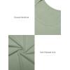 imageATHMILE Womens Tops Ribbed Scoop Neck Knit Slim Fitted Casual Basic Tee Shirts for Women Fashion Trendy 2025Agrass Green