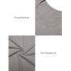imageATHMILE Womens Tops Ribbed Scoop Neck Knit Slim Fitted Casual Basic Tee Shirts for Women Fashion Trendy 2025Aheather Grey