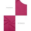 imageATHMILE Womens Tops Ribbed Scoop Neck Knit Slim Fitted Casual Basic Tee Shirts for Women Fashion Trendy 2025Ahot Pink