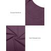 imageATHMILE Womens Tops Ribbed Scoop Neck Knit Slim Fitted Casual Basic Tee Shirts for Women Fashion Trendy 2025Apurple
