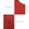imageATHMILE Womens Tops Ribbed Scoop Neck Knit Slim Fitted Casual Basic Tee Shirts for Women Fashion Trendy 2025Ared