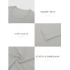 imageATHMILE Womens Tops Ribbed Scoop Neck Knit Slim Fitted Casual Basic Tee Shirts for Women Fashion Trendy 2025Bgrey