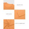 imageATHMILE Womens Tops Ribbed Scoop Neck Knit Slim Fitted Casual Basic Tee Shirts for Women Fashion Trendy 2025Borange