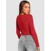 imageATHMILE Womens Tops Ribbed Scoop Neck Knit Slim Fitted Casual Basic Tee Shirts for Women Fashion Trendy 2025Bred