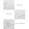 imageATHMILE Womens Tops Ribbed Scoop Neck Knit Slim Fitted Casual Basic Tee Shirts for Women Fashion Trendy 2025Bwhite