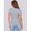 imageATHMILE Womens Tops Ribbed Scoop Neck Knit Slim Fitted Casual Basic Tee Shirts for Women Fashion Trendy 2025Clight Blue