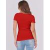 imageATHMILE Womens Tops Ribbed Scoop Neck Knit Slim Fitted Casual Basic Tee Shirts for Women Fashion Trendy 2025Cred