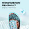 imageATHMILE Hiking Barefoot Water Shoes for Women Men Beach Swim Aqua Pool River Quick Dry Athletic Wide Toe Outdoor Sport Kayaking Boating Rock Climbing Yoga LakeD Green Blue Leopard