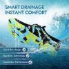 imageATHMILE Hiking Barefoot Water Shoes for Women Men Beach Swim Aqua Pool River Quick Dry Athletic Wide Toe Outdoor Sport Kayaking Boating Rock Climbing Yoga LakeB Blue Yellow