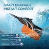 imageATHMILE Hiking Barefoot Water Shoes for Women Men Beach Swim Aqua Pool River Quick Dry Athletic Wide Toe Outdoor Sport Kayaking Boating Rock Climbing Yoga LakeA Orange Blue