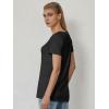 imageATHMILE Womens Tops Shirts for Women Short Sleeve V Neck Tee Summer Fashion Trendy Soft Casual Spring Clothes Outfits BeachBlack