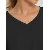 imageATHMILE Womens Tops Shirts for Women Short Sleeve V Neck Tee Summer Fashion Trendy Soft Casual Spring Clothes Outfits BeachBlack