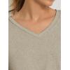 imageATHMILE Womens Tops Shirts for Women Short Sleeve V Neck Tee Summer Fashion Trendy Soft Casual Spring Clothes Outfits BeachCoffe Grey