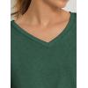 imageATHMILE Womens Tops Shirts for Women Short Sleeve V Neck Tee Summer Fashion Trendy Soft Casual Spring Clothes Outfits BeachDark Green