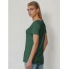 imageATHMILE Womens Tops Shirts for Women Short Sleeve V Neck Tee Summer Fashion Trendy Soft Casual Spring Clothes Outfits BeachDark Green
