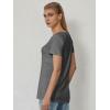 imageATHMILE Womens Tops Shirts for Women Short Sleeve V Neck Tee Summer Fashion Trendy Soft Casual Spring Clothes Outfits BeachGray