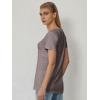 imageATHMILE Womens Tops Shirts for Women Short Sleeve V Neck Tee Summer Fashion Trendy Soft Casual Spring Clothes Outfits BeachGray Purple