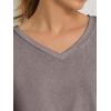 imageATHMILE Womens Tops Shirts for Women Short Sleeve V Neck Tee Summer Fashion Trendy Soft Casual Spring Clothes Outfits BeachGray Purple