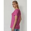 imageATHMILE Womens Tops Shirts for Women Short Sleeve V Neck Tee Summer Fashion Trendy Soft Casual Spring Clothes Outfits BeachHotpink