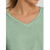 imageATHMILE Womens Tops Shirts for Women Short Sleeve V Neck Tee Summer Fashion Trendy Soft Casual Spring Clothes Outfits BeachLight Green