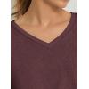 imageATHMILE Womens Tops Shirts for Women Short Sleeve V Neck Tee Summer Fashion Trendy Soft Casual Spring Clothes Outfits BeachWine Red