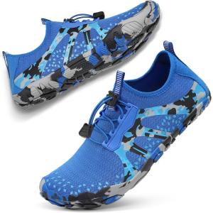 imageATHMILE Hiking Barefoot Water Shoes for Women Men Beach Swim Aqua Pool River Quick Dry Athletic Wide Toe Outdoor Sport Kayaking Boating Rock Climbing Yoga LakeB Navy